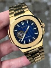 NAUTIKO DARK BLUE- GOLD OPEN HEART