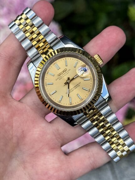 SEIKOJUST | TWO TONE CHAMPAGNE DIAL