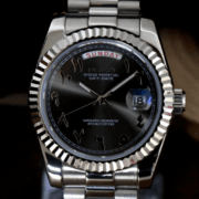 SEIKOJUST DAY-DATE ARABIC DARK GREY - Image 2