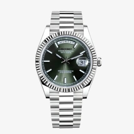 SEIKOJUST DAY-DATE MINT GREEN