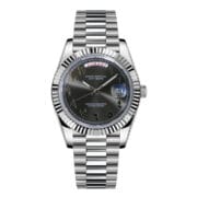 SEIKOJUST DAY-DATE ARABIC DARK GREY