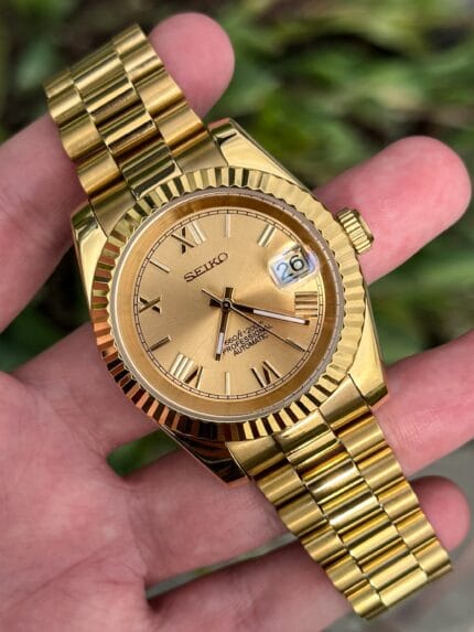 SEIKOJUST ROMAN DIAL PRESIDENT GOLD